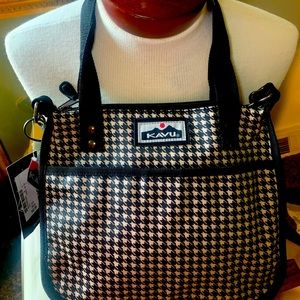KAVU Purse Houndstooth Plaid Pascale